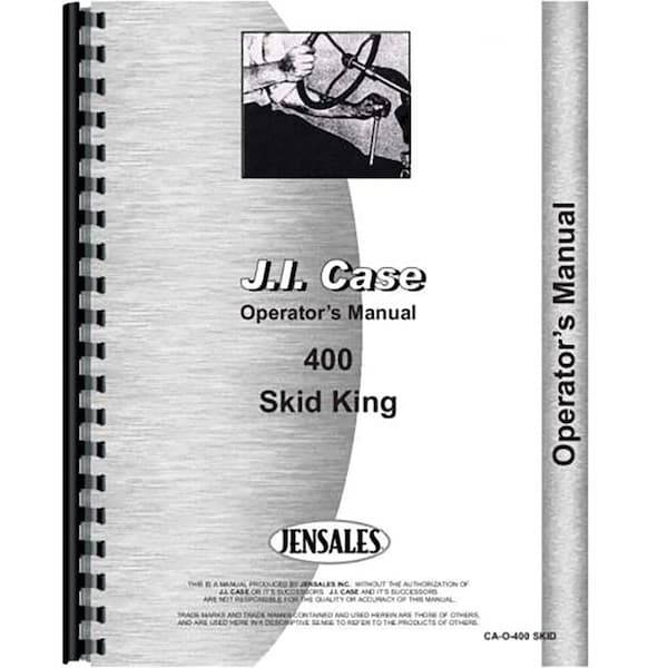 Aftermarket Operators Manual Fits Case 400 Tractor RAP82893 - main